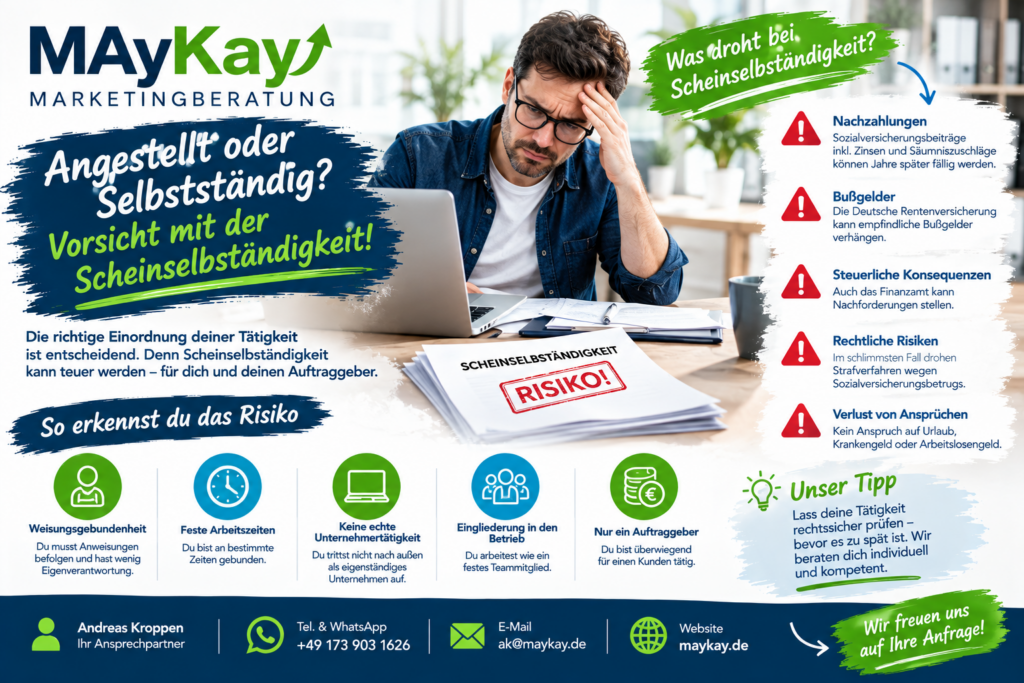Scheinselbständigkeit vermeiden